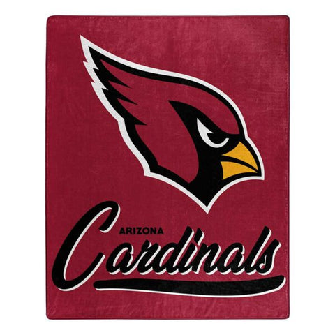 Arizona Cardinals 50" x 60" Signature Royal Plush Throw Blanket