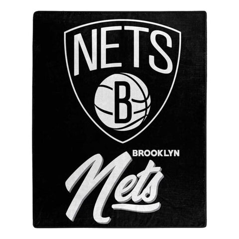 Brooklyn Nets 50" x 60" Signature Royal Plush Throw Blanket