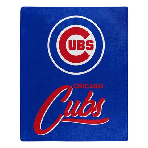 Chicago Cubs 50" x 60" Signature Royal Plush Throw Blanket