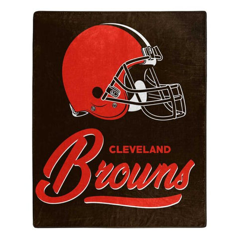 Cleveland Browns 50" x 60" Signature Royal Plush Throw Blanket