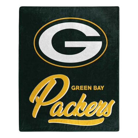 Green Bay Packers 50" x 60" Signature Royal Plush Throw Blanket