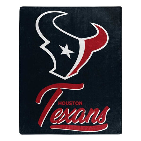 Houston Texans 50" x 60" Signature Royal Plush Throw Blanket