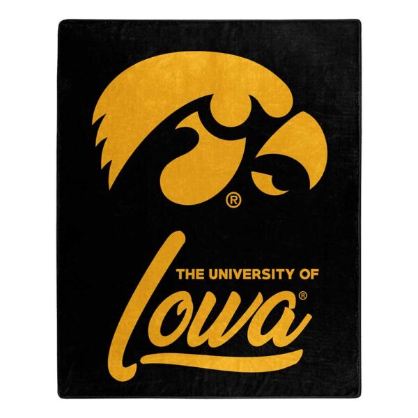 Iowa Hawkeyes 50" x 60" Signature Royal Plush Throw Blanket