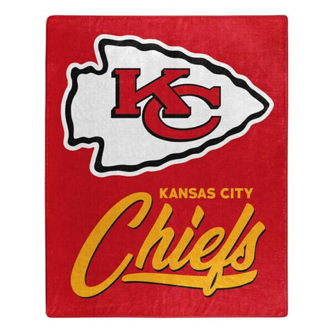 Kansas City Chiefs 50" x 60" Signature Royal Plush Throw Blanket