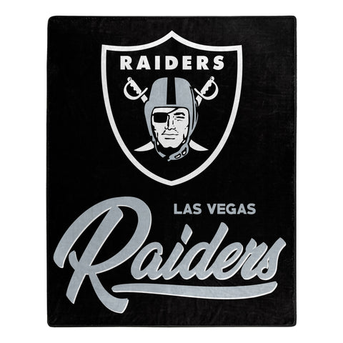 Las Vegas Raiders 50" x 60" Signature Royal Plush Throw Blanket