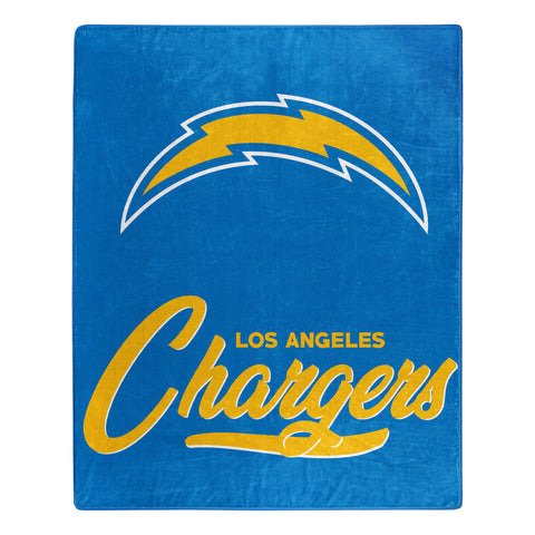 Los Angeles Chargers 50" x 60" Signature Royal Plush Throw Blanket