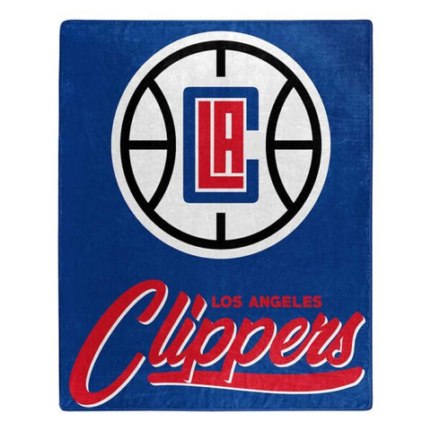 Los Angeles Clippers 50" x 60" Signature Royal Plush Throw Blanket