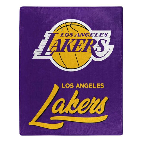Los Angeles Lakers 50" x 60" Signature Royal Plush Throw Blanket