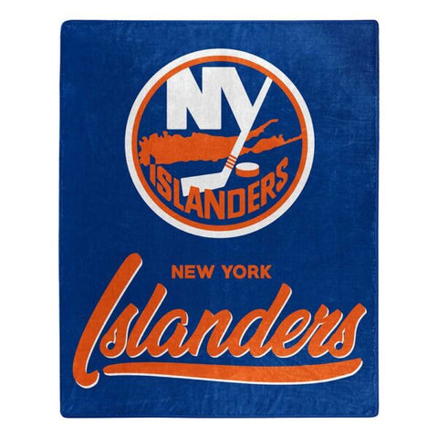 New York Islanders 50" x 60" Signature Royal Plush Throw Blanket