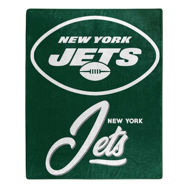 New York Jets 50" x 60" Signature Royal Plush Throw Blanket