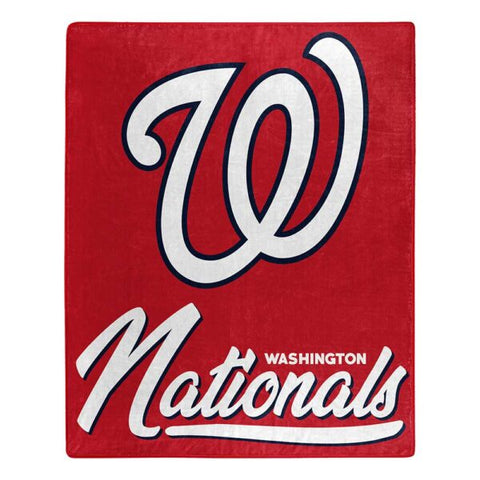 Washington Nationals 50" x 60" Signature Royal Plush Throw Blanket