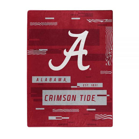 Alabama Crimson Tide 60" x 80" Digitize Royal Plush Blanket