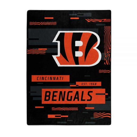 Cincinnati Bengals 60" x 80" Digitize Royal Plush Blanket