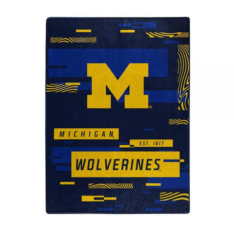 Michigan Wolverines 60" x 80" Digitize Royal Plush Blanket