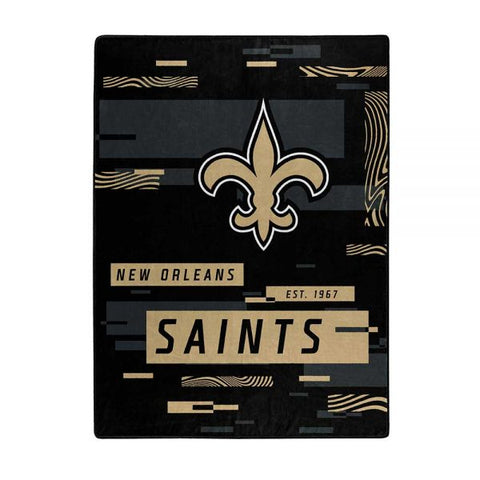 New Orleans Saints 60" x 80" Digitize Royal Plush Blanket