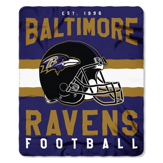 Baltimore Ravens 50" x 60" Singular Fleece Throw Blanket