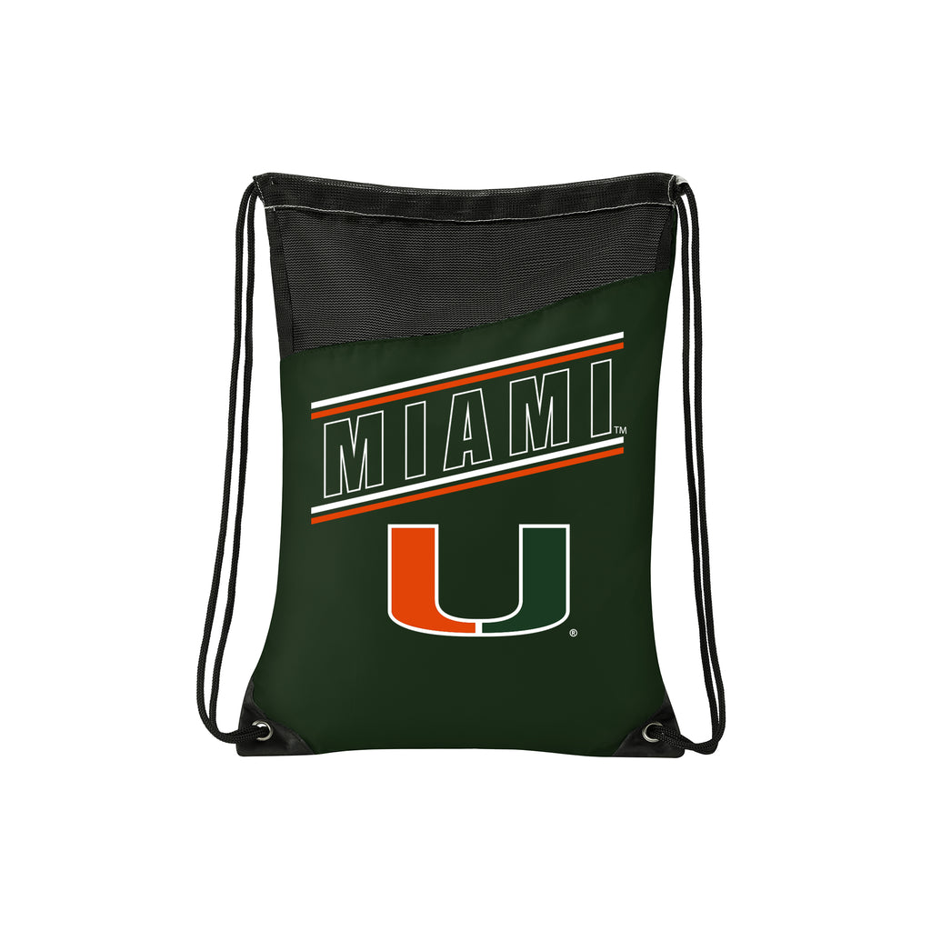Miami Hurricanes Incline Drawstring Bag