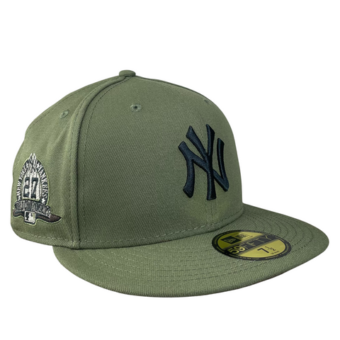 New York Yankees Olive with Camo UV 27 Time Champs Sidepatch 5950 Fitted Hat