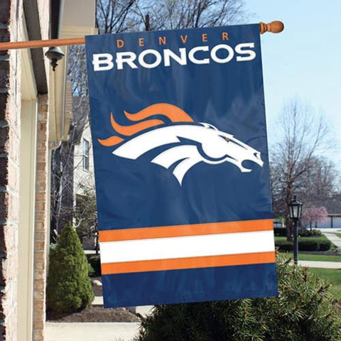 Denver Broncos 44" x 28" Double Sided House Flag