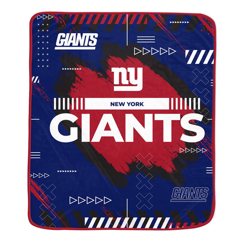 New York Giants 60" x 72" Game Tech Ultra Soft Throw Blanket - Rolled