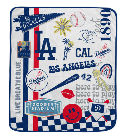 Los Angeles Dodgers 60" x 70" Native Fan Royal Plush Blanket