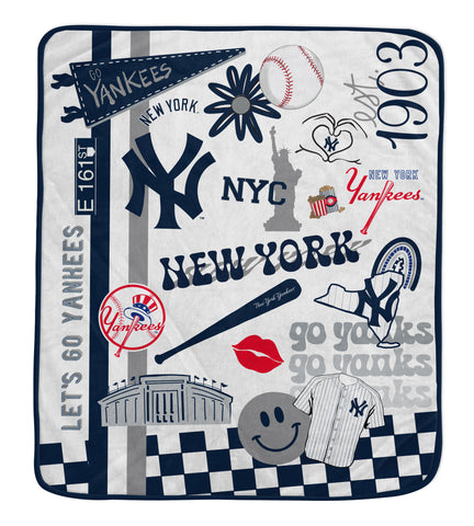 New York Yankees 60" x 70" Native Fan Royal Plush Blanket