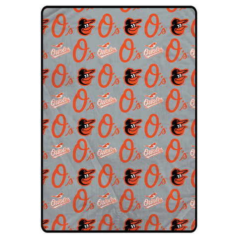 Baltimore Orioles 60" x 80" Logo Roll Oversized Ultra Soft Throw Blanket - Hanger