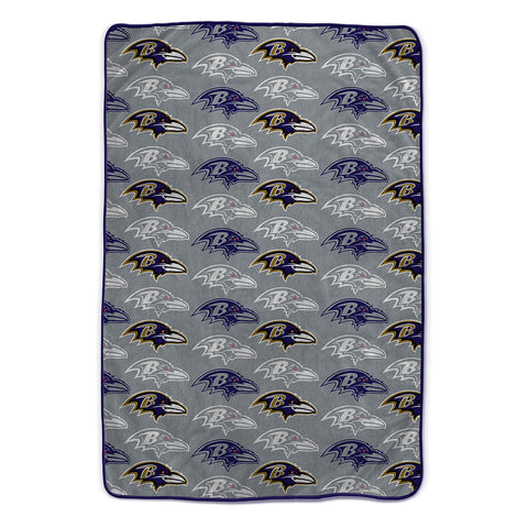Baltimore Ravens 60" x 80" Logo Roll Oversized Ultra Soft Throw Blanket - Hanger