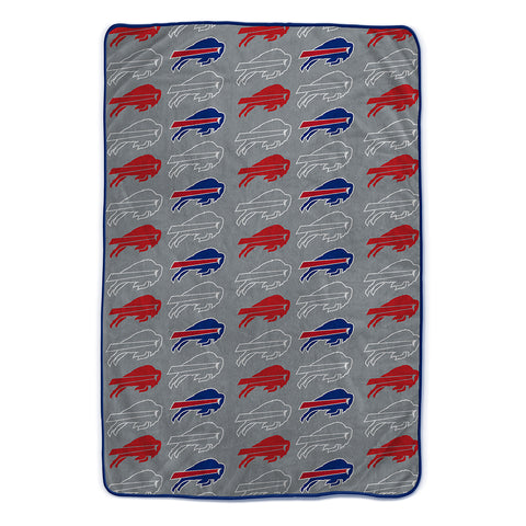 Buffalo Bills 60" x 80" Logo Roll Oversized Ultra Soft Throw Blanket - Hanger