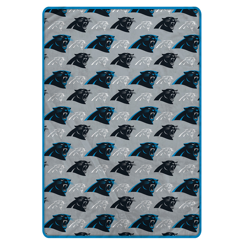 Carolina Panthers 60" x 80" Logo Roll Oversized Ultra Soft Throw Blanket - Hanger