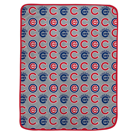 Chicago Cubs 60" x 80" Logo Roll Oversized Ultra Soft Throw Blanket - Hanger