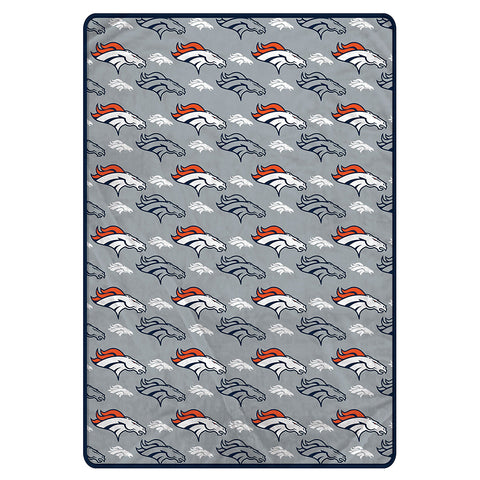 Denver Broncos 60" x 80" Logo Roll Oversized Ultra Soft Throw Blanket - Hanger
