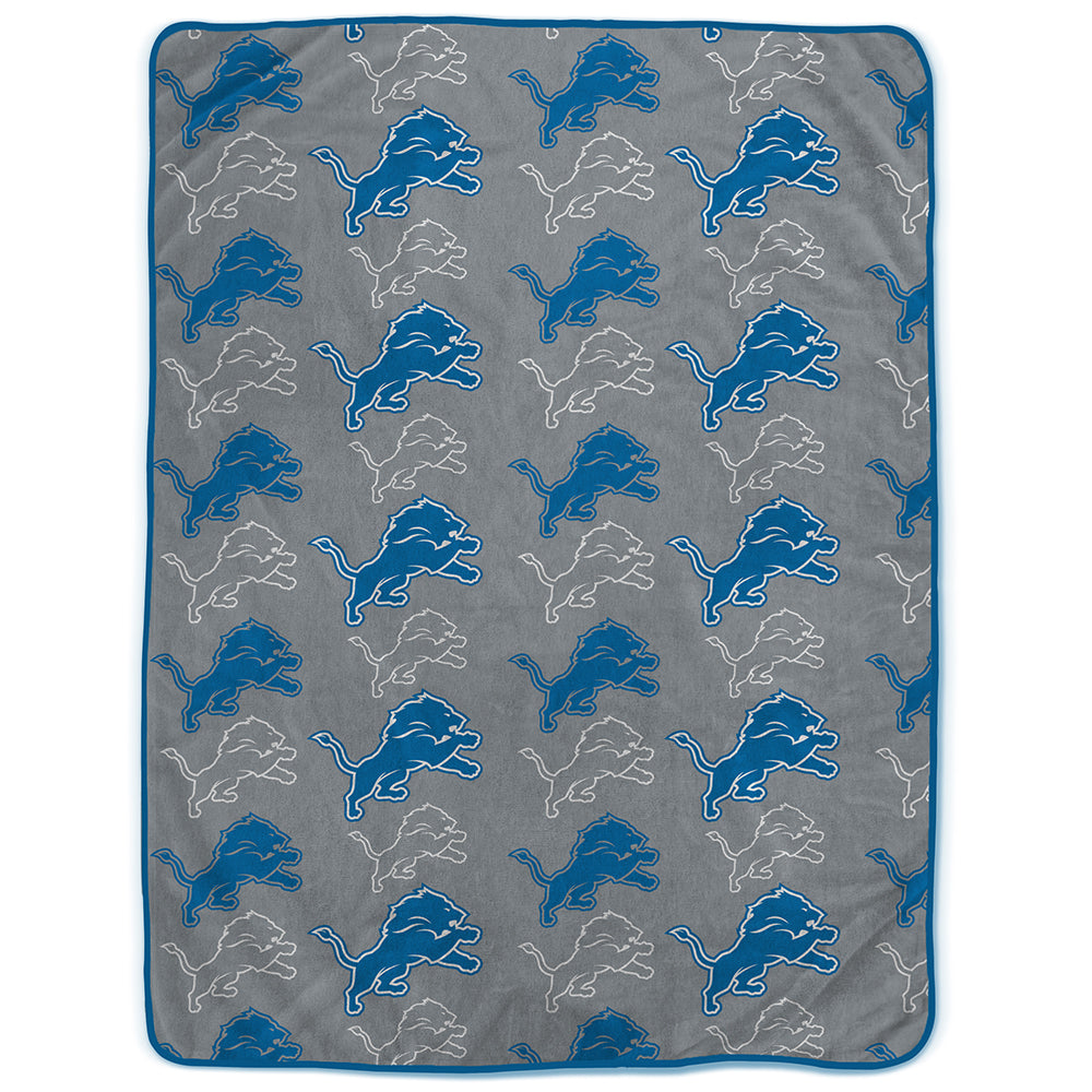 Detroit Lions 60" x 80" Logo Roll Oversized Ultra Soft Throw Blanket - Hanger