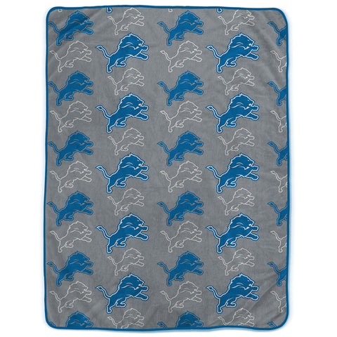 Detroit Lions 60" x 80" Logo Roll Oversized Ultra Soft Throw Blanket - Hanger