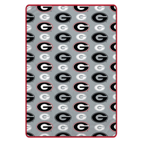 Georgia Bulldogs 60" x 80" Logo Roll Oversized Ultra Soft Throw Blanket - Hanger