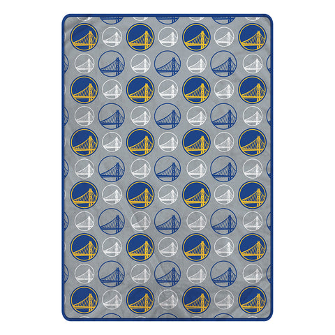 Golden State Warriors 60" x 80" Logo Roll Oversized Ultra Soft Throw Blanket - Hanger