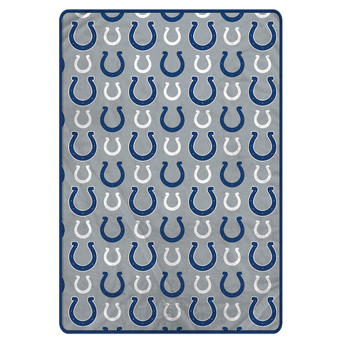 Indianapolis Colts 60" x 80" Logo Roll Oversized Ultra Soft Throw Blanket - Hanger