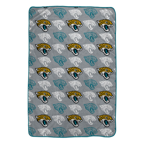 Jacksonville Jaguars 60" x 80" Logo Roll Oversized Ultra Soft Throw Blanket - Hanger