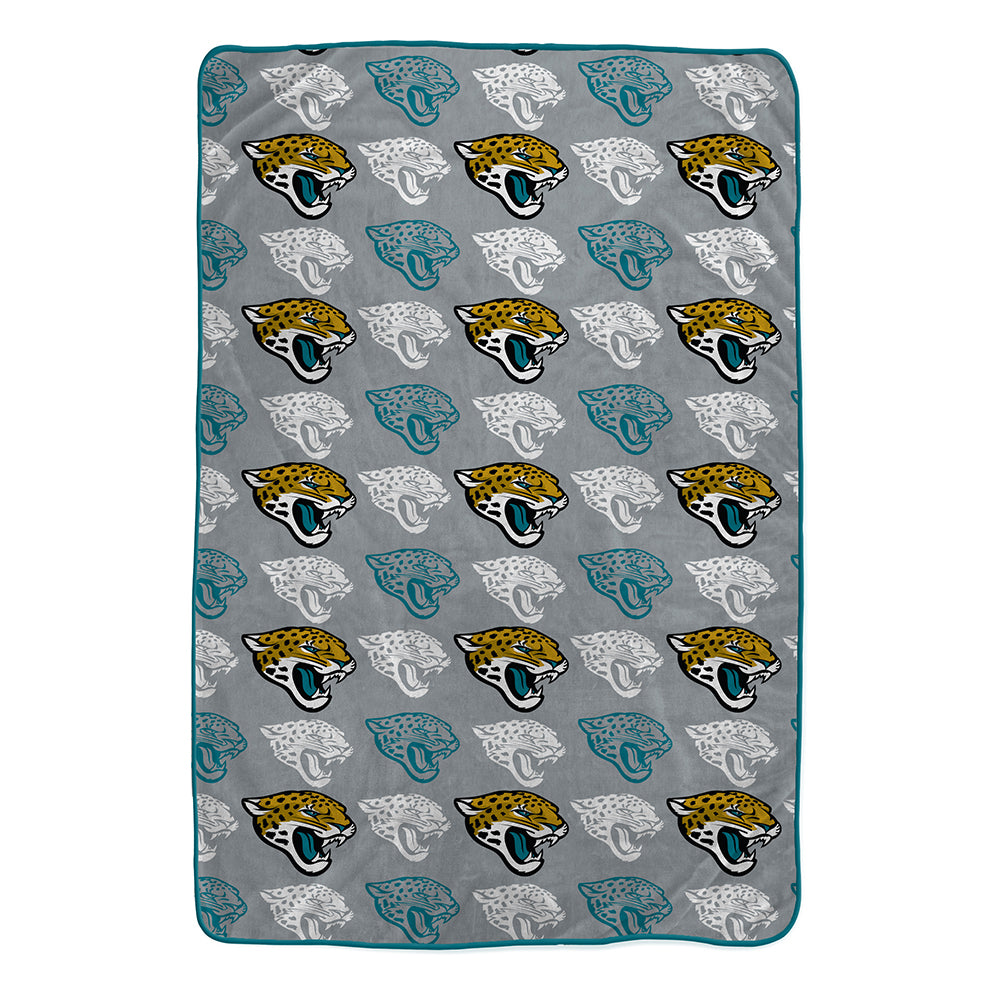 Jacksonville Jaguars 60" x 80" Logo Roll Oversized Ultra Soft Throw Blanket - Hanger