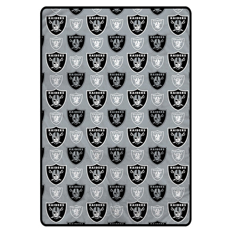 Las Vegas Raiders 60" x 80" Logo Roll Oversized Ultra Soft Throw Blanket - Hanger