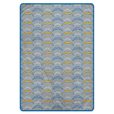 Los Angeles Chargers 60" x 80" Logo Roll Oversized Ultra Soft Throw Blanket - Hanger