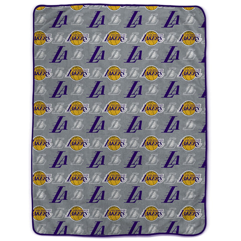 Los Angeles Lakers 60" x 80" Logo Roll Oversized Ultra Soft Throw Blanket - Hanger