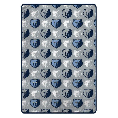 Memphis Grizzlies 60" x 80" Logo Roll Oversized Ultra Soft Throw Blanket - Hanger