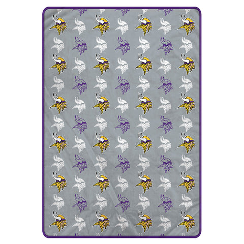 Minnesota Vikings 60" x 80" Logo Roll Oversized Ultra Soft Throw Blanket - Hanger