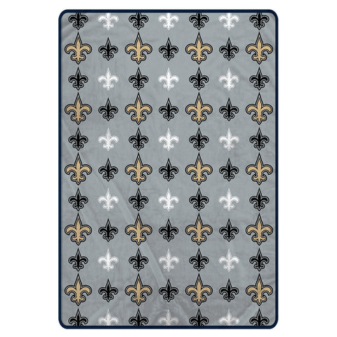 New Orleans Saints 60" x 80" Logo Roll Oversized Ultra Soft Throw Blanket - Hanger