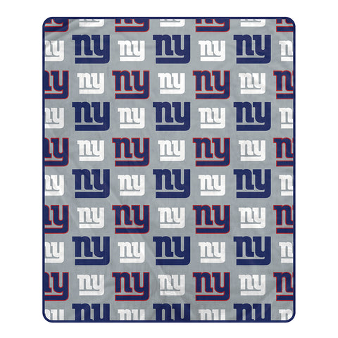 New York Giants 60" x 80" Logo Roll Oversized Ultra Soft Throw Blanket - Hanger