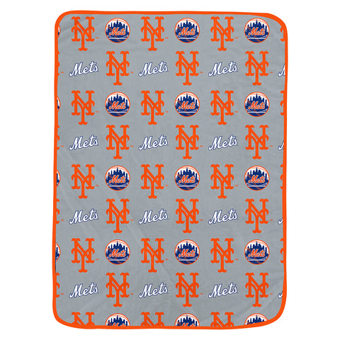 New York Mets 60" x 80" Logo Roll Oversized Ultra Soft Throw Blanket - Hanger