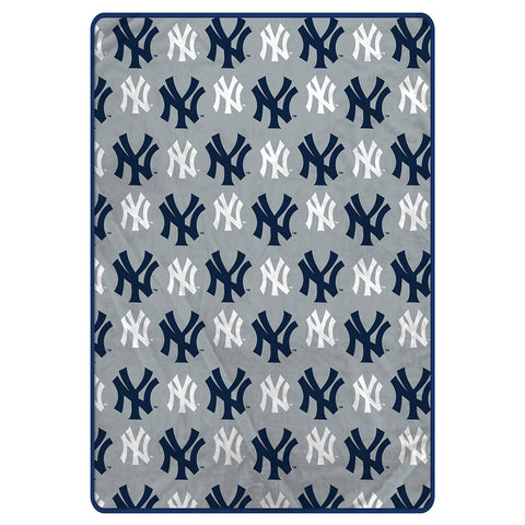 New York Yankees 60" x 80" Logo Roll Oversized Ultra Soft Throw Blanket - Hanger