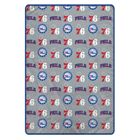 Philadelphia 76ers 60" x 80" Logo Roll Oversized Ultra Soft Throw Blanket - Hanger