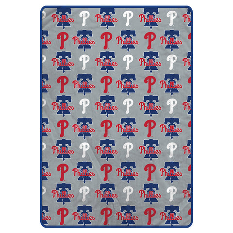 Philadelphia Phillies 60" x 80" Logo Roll Oversized Ultra Soft Throw Blanket - Hanger